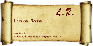 Linka Róza névjegykártya